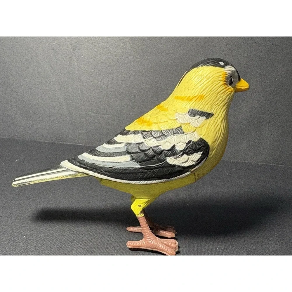 Vintage Yellow Goldfinch Bird Figurine 4